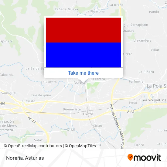 Noreña map
