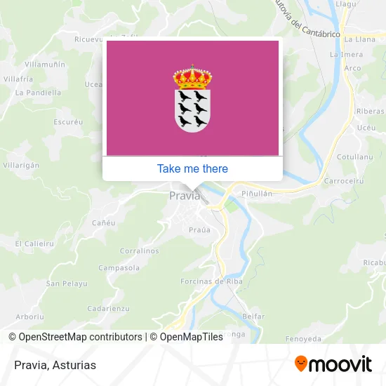 Pravia map