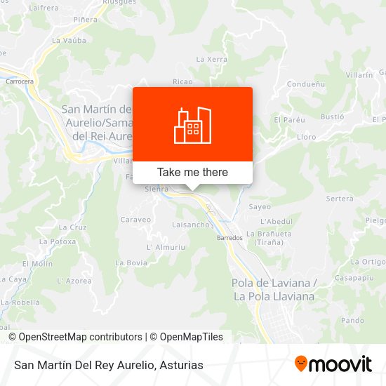San Martín Del Rey Aurelio map