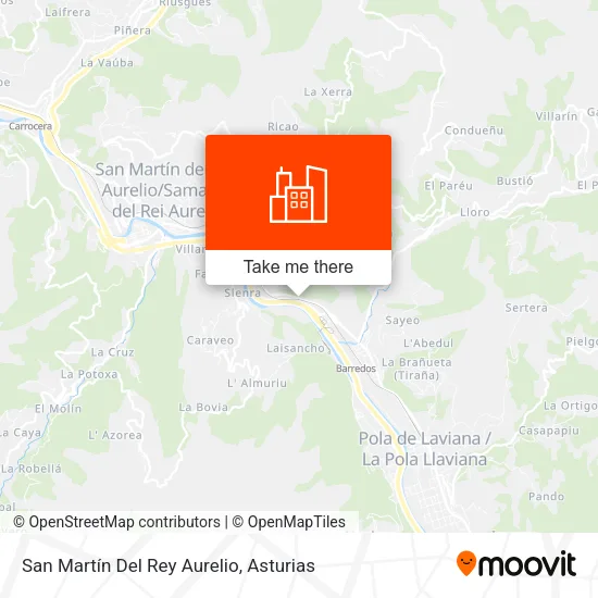 San Martín Del Rey Aurelio map