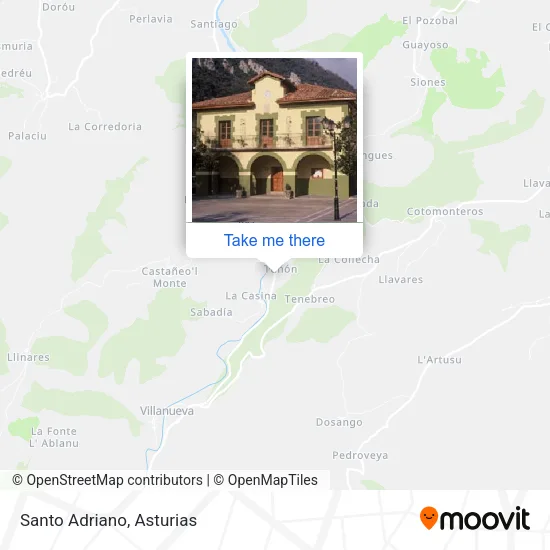 Santo Adriano map