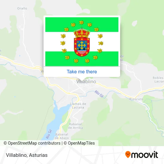 Villablino map