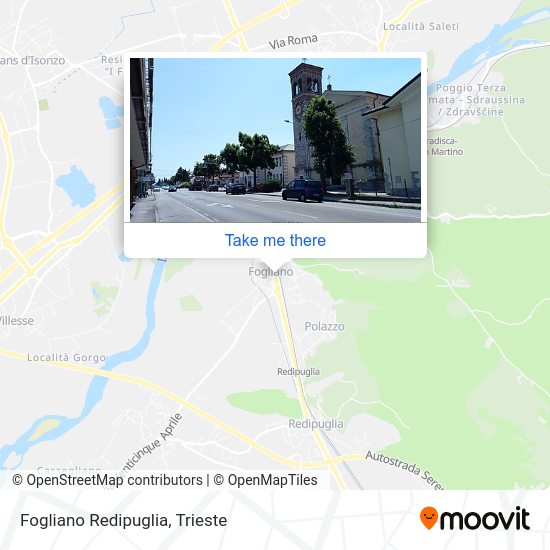 Fogliano Redipuglia map