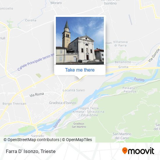 Farra D' Isonzo map