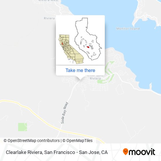 Clearlake Riviera map