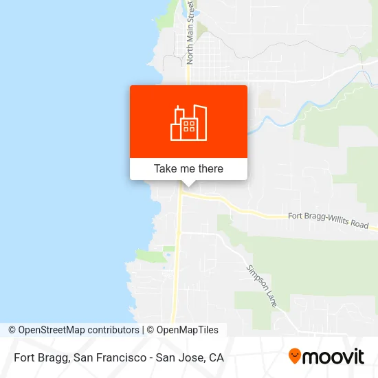 Fort Bragg map