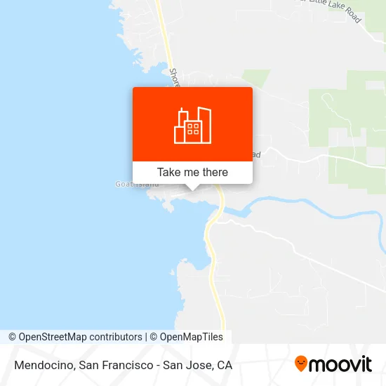 Mendocino map