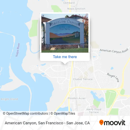 American Canyon map