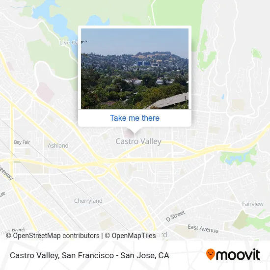 Castro Valley map