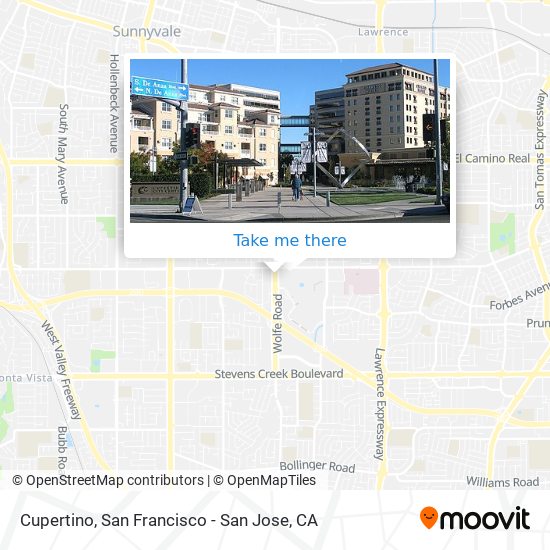 Cupertino map