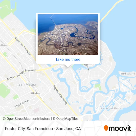 Foster City map