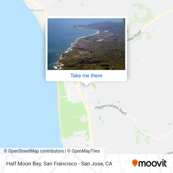 Half Moon Bay map