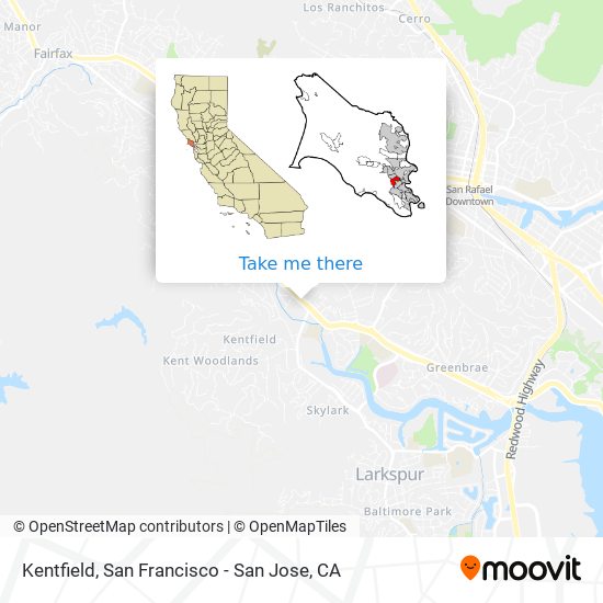 Kentfield map