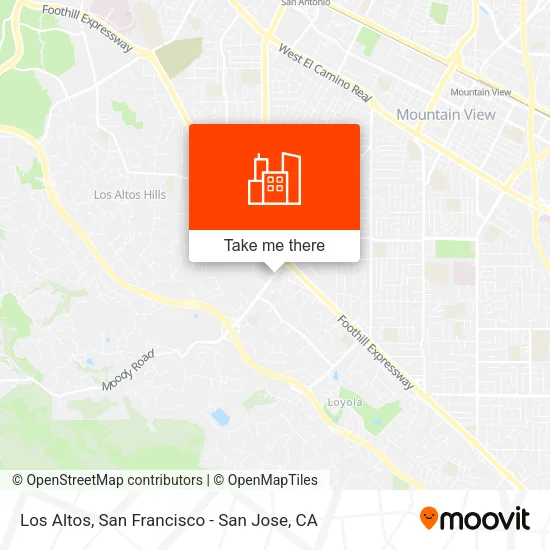 Los Altos map