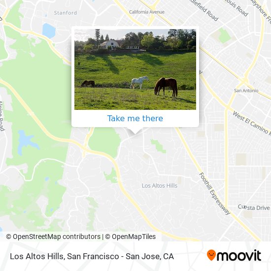 Los Altos Hills map