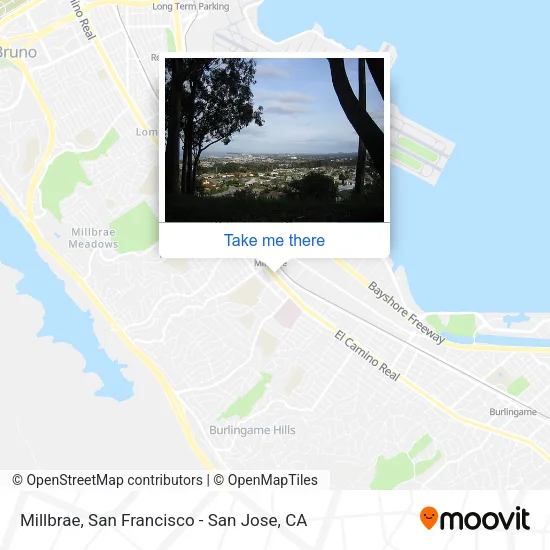 Millbrae map