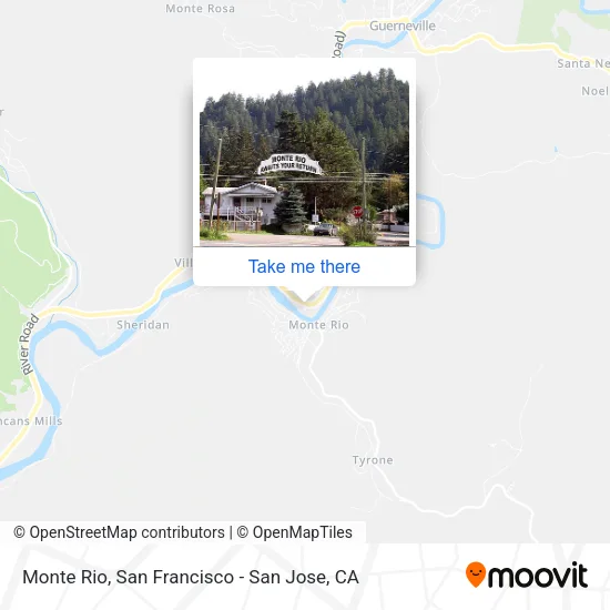 Monte Rio map