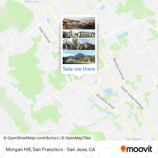 Morgan Hill map