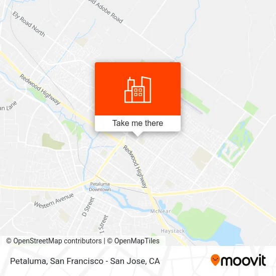 Petaluma map