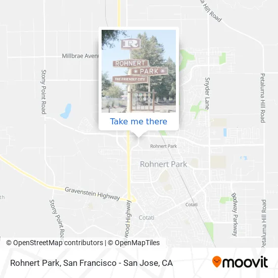 Rohnert Park map