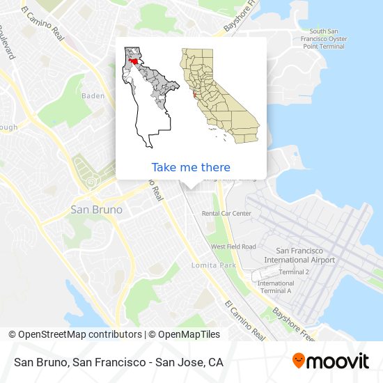 San Bruno map