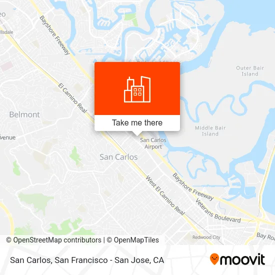 San Carlos map