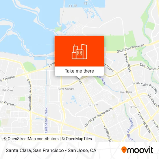 Santa Clara map