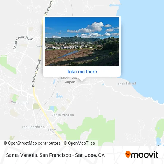Santa Venetia map
