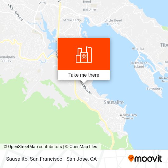 Sausalito map