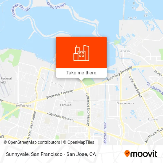 Sunnyvale map