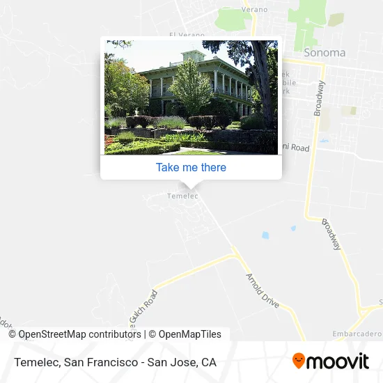 Temelec map