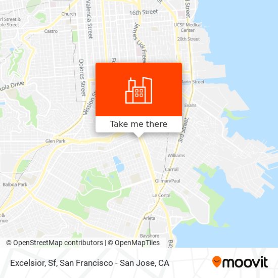 Mapa de Excelsior, Sf