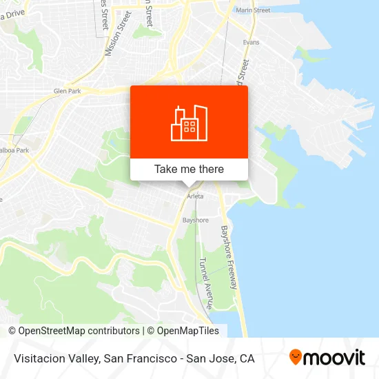 Visitacion Valley map