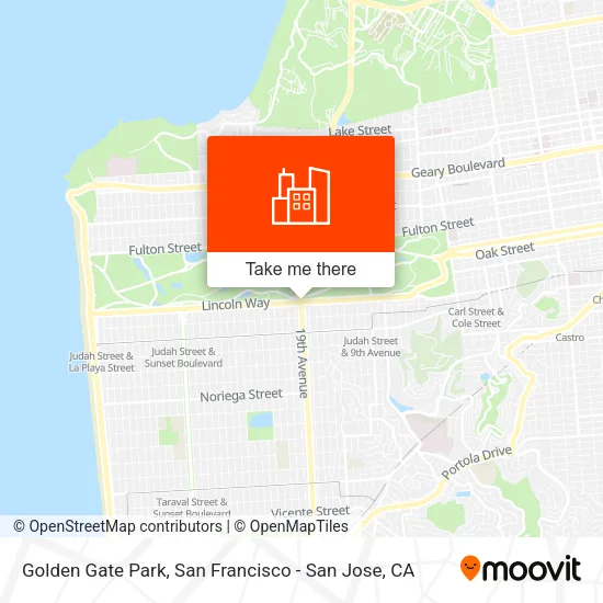 Golden Gate Park map