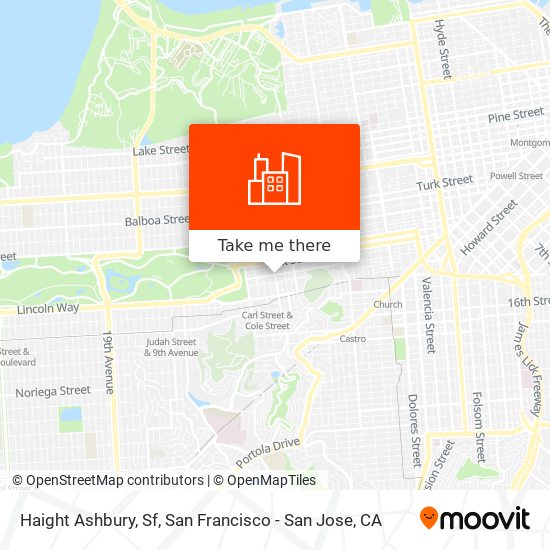 Haight Ashbury, Sf map