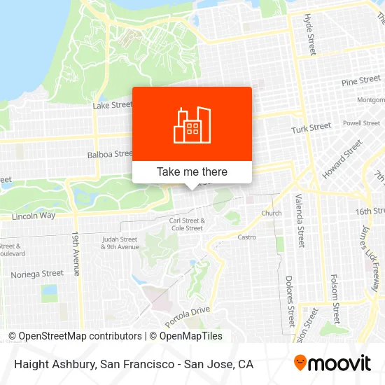 Haight Ashbury map