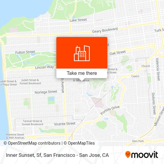 Mapa de Inner Sunset, Sf