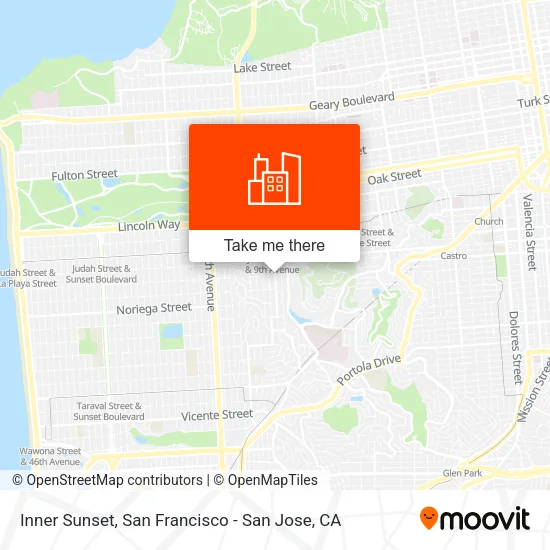 Inner Sunset map