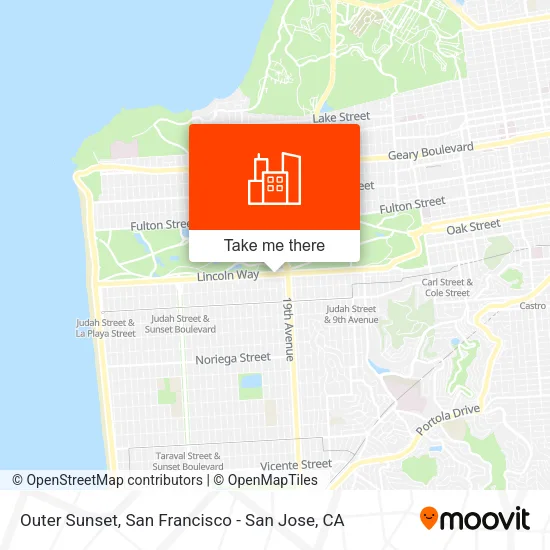 Outer Sunset map