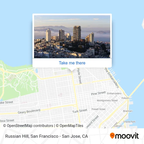 Russian Hill map