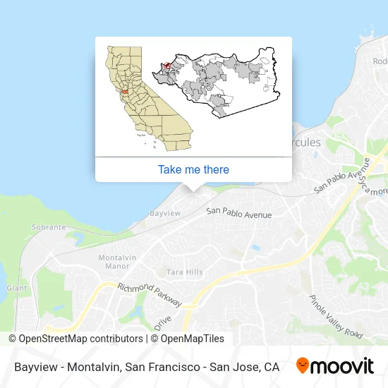 Bayview - Montalvin map