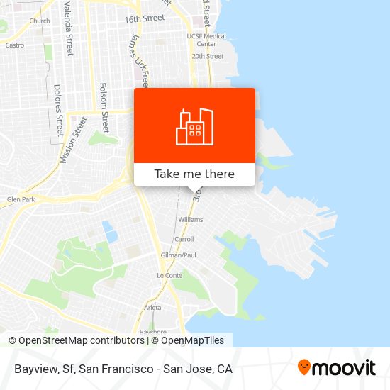 Bayview, Sf map