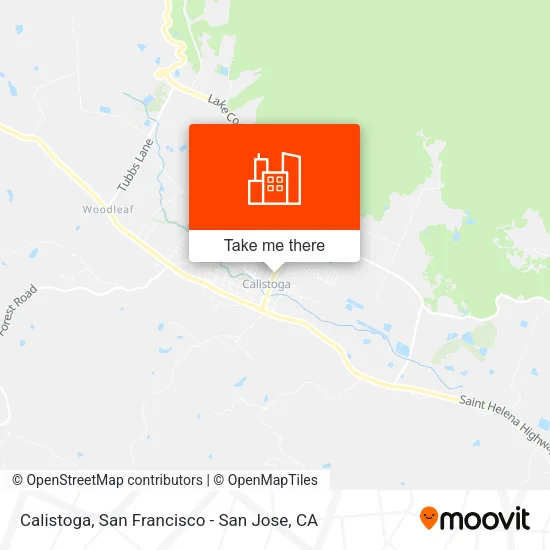 Calistoga map