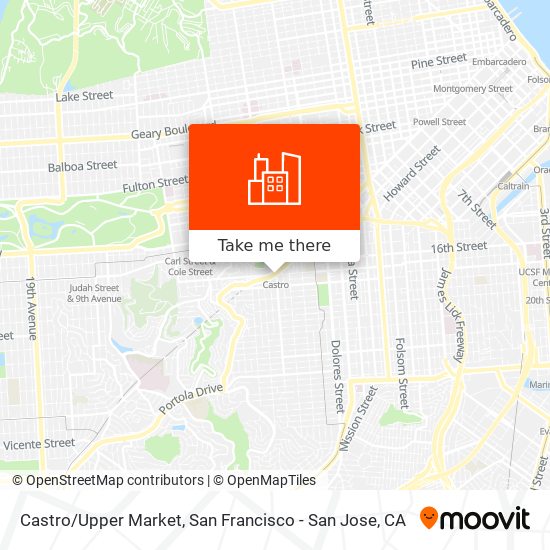 Castro/Upper Market map