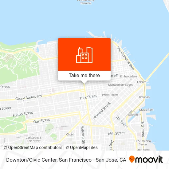 Downton/Civic Center map