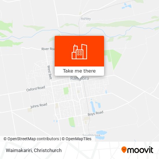 Waimakariri map
