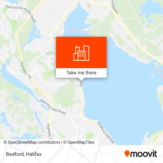 Bedford map
