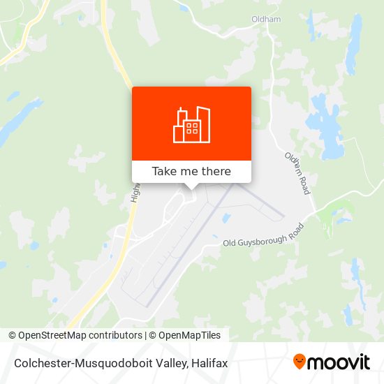 Colchester-Musquodoboit Valley map