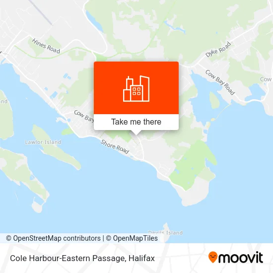 Cole Harbour-Eastern Passage map