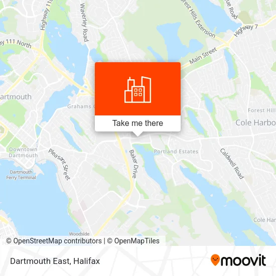 Dartmouth East map